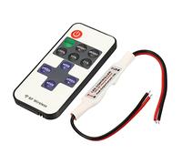 sourcing map LED Strip Remote Controller, 5V to 24V Brightness Adjustable Lamp Switch with 11 Keys RF Wireless Control Dimmer for Single Color Strips, Pack of 2