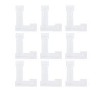 sourcing map Letters L Patches White Iron-On Letters L Patch Sew Sew Embroidered Applique Patches 4.7cm/1.85 Inch Hot Melt Adhesive Process for Clothing Repair Backpack Jean,Pack of 9