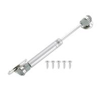 sourcing map Lid Support Hinges, 6 Inch 80N Gas Struts Soft Close Folding Lid Stay Hinges Lift Support Slow Lowering Pneumatic Lid Buffer for Cabinet Closet Wardrobe, Silver