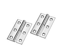 sourcing map Lift Off Hinge, Left Handedness Mini Stainless Steel Hinge Detachable Slip Joint Small Flag Hinges 75mm Long 50mm Open Width 2pcs