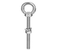 Sourcing Map Lifting Eye Bolt, 1 Set M12x120mm Eye Bolt with Nut Washer 304 Stainless Steel Shoulder Lifting Ring