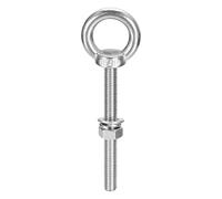 Sourcing Map Lifting Eye Bolt, 1 Set M8 x 70mm Eye Bolt with Nut Washer 304 Stainless Steel Shoulder Lifting Ring for Hanging Item