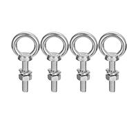 Sourcing Map Lifting Eye Bolt Set, M10x50mm Stainless Steel Shoulder Lifting Ring