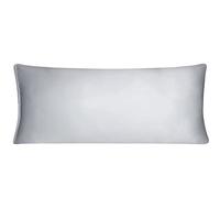 sourcing map Light Gray Bolster Pillow Cases, Silky Satin Body Pillow Cover with Zipper, Long Body Pillowcase for Hair and Skin, 21x48