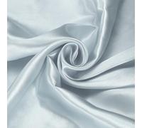 sourcing map Light Gray Satin Fabric by The Yard, 2 Yards 60" Wide Silky Satin Fabric Solid Satin Cloth Fabric for Bridal Dress Wedding Decorations Crafts Sewing