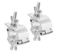 sourcing map Light Truss Clamps, Aluminum Alloy Stage Lighting Pipe O Clamp for 0.98-1.18inch OD Tube Max Load 100lb Single Buckle, 2Pcs