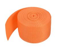 sourcing map Lightweight Polypropylene Webbing Strap 50mm(2") 5 Yard Backpack Strapping Band Light Orange for Outdoor Luggage Cargo Straps - 4.5m