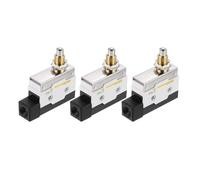 sourcing map Limit Switch Roller Plunger D4MC-5000 Mount 1NC+1NO 3D Printer Door Switch Metal Momentary Switch 3 Pcs