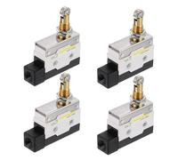 sourcing map Limit Switch Roller Plunger DCMC-5020 Mount 1NC+1NO 3D Printer Door Switch Metal Momentary Switch 4 Pcs