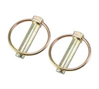 sourcing map Linch Pin with Ring - 10mm x 50mm Trailer Pins Assortment Kit for Boat Kayak Canoe Trailer Tractor Trolley Horsebox 2Pcs
