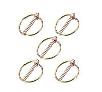 sourcing map Linch Pin with Ring - 4.5mm x 36mm Trailer Pins Assortment Kit for Boat Kayak Canoe Trailer Tractor Trolley Horsebox 5Pcs
