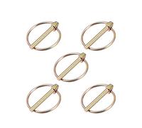 sourcing map Linch Pin with Ring - 4.5mm x 38mm Trailer Pins Assortment Kit for Boat Kayak Canoe Trailer Tractor Trolley Horsebox 5Pcs