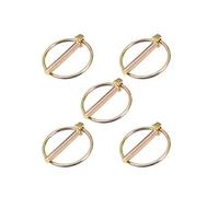 sourcing map Linch Pin with Ring - 6mm x 45mm Trailer Pins Assortment Kit for Boat Kayak Canoe Trailer Tractor Trolley 5Pcs