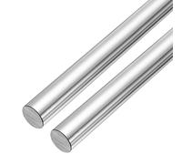 sourcing map Linear Motion Rods, 2Pcs 20mm x 500mm(0.79" x 19.69") Solid Case Hardened Chrome Plated Linear Rail Rod Shaft Guide for CNC DIY Crafts 3D Printer Model Car Airplane