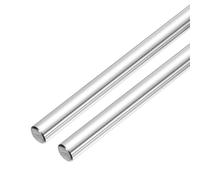 sourcing map Linear Motion Rods, 2Pcs 8mm x 331mm(0.31" x 13.03") Solid Case Hardened Chrome Plated Linear Rail Rod Shaft Guide for CNC DIY Crafts 3D Printer Model Car Airplane
