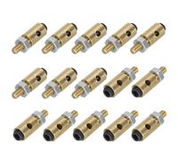 sourcing map Linkage Stoppers Connecting Servo Arm,Adjustable Push Rod with Nut and Screw for RC Airplane,D4x1.6mm 15Pcs