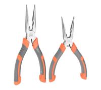 sourcing map Long Nose Pliers Set 8"/6" Needle Nose Pliers with Wire Cutters Comfort Grip for Cutting Banding Wire
