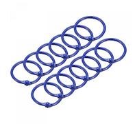 sourcing map Loose-Leaf Binder Rings, 30mm/ 1.2 inch Metal Book Ring Key Holder for Home, Office Supplies, Sapphire, 12Pack