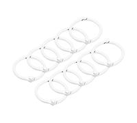 sourcing map Loose-Leaf Binder Rings, 45mm/ 1.8" Metal Book Ring Key Holder for Home, Office Supplies, White, 10Pack