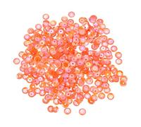 sourcing map Loose Sequins 4000 Pcs 5MM Silver Backed Cup Embroidery Sequins Spangles for Jewelry Making Crafts Sewing, AB Orange-Yellow
