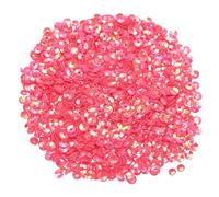 sourcing map Loose Sequins 4MM Glitter Sequins 3000Pcs Cup Sequins Embroidery Sequins for Jewelry Making Crafts Sewing,Watermelon Red