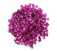 sourcing map Loose Sequins 4MM Silver Backed Sequins 3000Pcs Cup Sequins Embroidery Sequins for Jewelry Making Crafts Sewing,Rose Red
