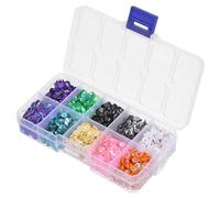 sourcing map Loose Sequins 5MM Iridescent Sequins Cup Sequins Embroidery Sequins for Jewelry Making Craft Sewing,10 Colors