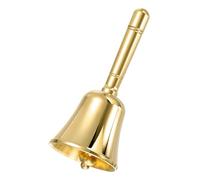 sourcing map Loud Hand Bell, 1.7" Small Wedding Dinner Service Call Bells, Vintage Brass Jingle Bell for Restaurant, Seniors Bedside, Meditation, Gold Tone