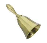 sourcing map Loud Hand Bell, 1.85 Inch Wedding Dinner Service Call Bells, Vintage Alloy Polished Jingle Bell for Restaurant, Seniors Bedside, Meditation, Bronze