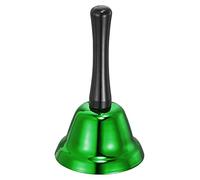 sourcing map Loud Hand Bell, 75mm(2.95") Dia. Dinner Bell for Classroom, Service, Green