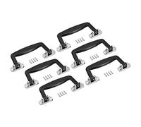 sourcing map Luggage Handles, 6Pcs 130mm/5.12inch Plastic Pull Handle Suitcase Case Replacement Handles with Screws for Case Suitcase Toolbox, Black