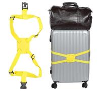 sourcing map Luggage Strap Bag Bungee Elastic Suitcase Adjustable Belt for Suitcases Add A Bag Easy to Travel, Yellow