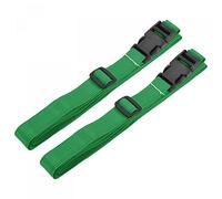 sourcing map Luggage Straps, 2m Length Adjustable Suitcase Belts with Quick Release Buckle for Backpack Travel Accessory, Green Pack of 2