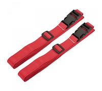 sourcing map Luggage Straps, 2m Length Adjustable Suitcase Belts with Quick Release Buckle for Backpack Travel Accessory, Red Pack of 2