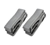 sourcing map Luggage Straps Suitcase Belts with 2 Buckles, 2Mx5cm Cross Adjustable PP Travel Packing Accessories, Gray 2Pcs