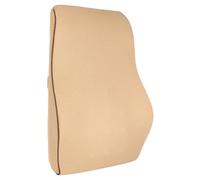 sourcing map Lumbar Support Pillow Memory Foam Gaming Office Chair Desk Ergonomic Back Cushion for Home Driving Car Seat, Camel
