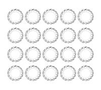 sourcing map M10 50Pcs External Tooth Washers, 304 Stainless Steel Tooth Locking Ring Washers Quick Speed Star Nut Locking Fastener, Silver