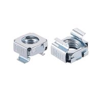 sourcing map M10 Cage Nuts for Server Rack Cabinet, Carbon Steel Zinc Plated, 10 Pcs