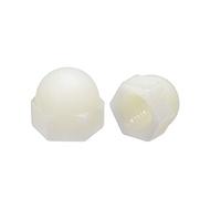 sourcing map M10 Cap Nut, Hex Acorn Dome Head Nuts for Screws Bolts Nylon White 10 Pcs