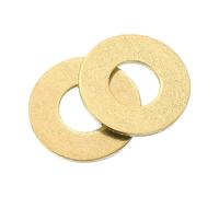sourcing map M10 Flat Washer Brass Ring Flat Washers 14mm OD 1mm T 60Pcs