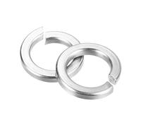 sourcing map M10 Split Lock Washer, 100Pcs 304 Stainless Steel Spring Lock Washers Metal Split Ring Washer for Screw Bolts Machinery