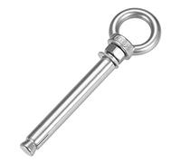 sourcing map M10 x 120 Expansion Eyebolt Eye Nut Screw with Ring 304 Stainless Steel Anchor Raw Bolts 1 Pcs