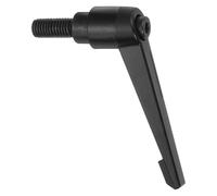 sourcing map M10 x 20mm Adjustable Knobs Handle Male Thread Push Button Ratchet Quick Release Locking Rotating Bolt for Lathe Machinery, Black