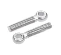 sourcing map M10 x 50mm 304 Stainless Steel Machine Shoulder Lift Eye Bolt Rigging 4pcs
