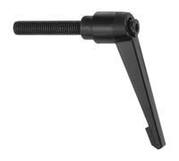 sourcing map M10 x 50mm Adjustable Knobs Handle Male Thread Push Button Ratchet Quick Release Locking Rotating Bolt for Lathe Machinery, Black