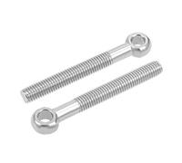 sourcing map M10 x 80mm 304 Stainless Steel Machine Shoulder Lift Eye Bolt Rigging 10pcs