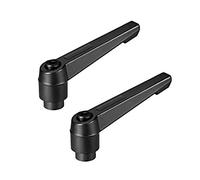 sourcing map M10x1.5mm Handle Adjustable Clamping Lever Thread Push Button Ratchet Female Threaded Stud 2 Pcs