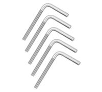 sourcing map M10x100mm 7/L-Shaped Right Angle Bolt Screw, 304 Stainless Steel L Shape Foundation Bolt Long Square Bend Screw, 5 Pcs