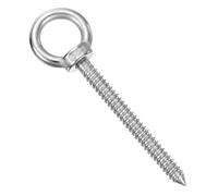 sourcing map M10x100mm Eye Hooks 5.7x1.6x1.6 Inch 304 Stainless Steel Eye Bolts Hammock Hooks for Screw Eyes Hanging Swing, Yoga Hammock Stand, Pack of 1