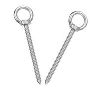 sourcing map M10x120mm Eye Hooks 6.6x1.6x1.6 Inch 304 Stainless Steel 2pcs | Eye Bolts,Hammock Hooks,for Screw Eyes Hanging Swing,Yoga Hammock Stand
